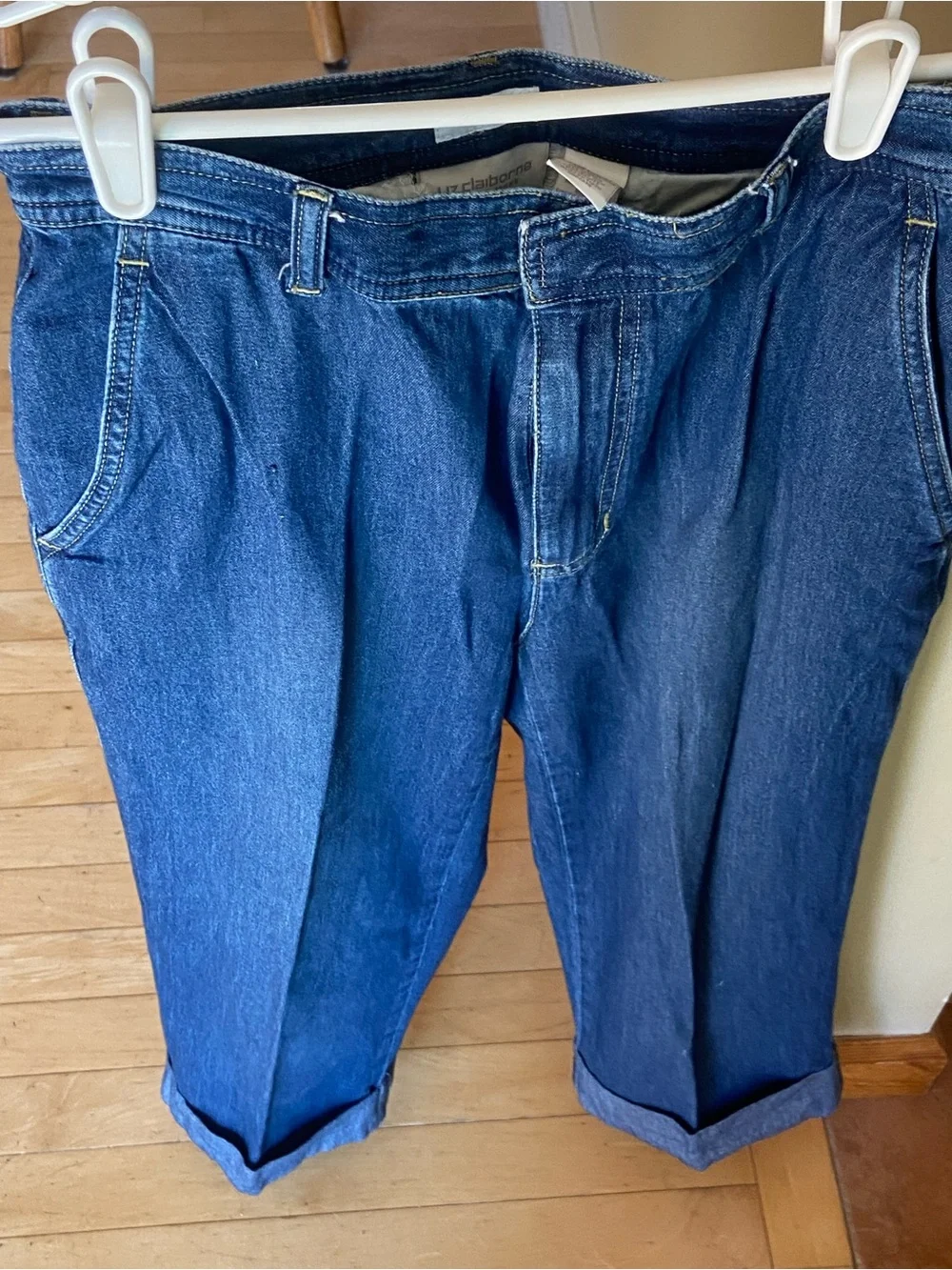 Dark Blue Denim Jeans - Relaxed Fit - Liz Claiborne Denim Capri Jeans Size 8